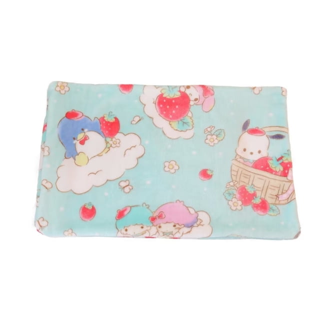 Manta de felpa de Hello Kitty para niña, funda de almohada de franela de Anime, Kawaii, Sanrio, decoración de habitación, siesta, aire acondicionado, regalo fino