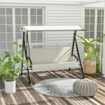 thumbnail image 2 of Outsunny Balançoire de Patio 3 Places avec Auvent Réglable et Coussins, 2 of 10