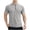 hgg067-Gray, variant on Men's Summer Relaxed Fit Solid Short Sleeve Standing Collar Zip Sport Moisture Wicking Quick Dry Tee
