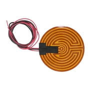 120W Round PI Heating Film Flexible Polyimide Heater Plate 3D Printer Hot Bed Accessories DC12V