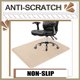 thumbnail image 5 of Wosthever Alfombrilla antideslizante para silla de 120x90cm, alfombrilla para silla giratoria antiarañazos, alfombrilla protectora de suelo de poliéster Decoración del hogar beige, 5 of 6
