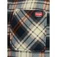 thumbnail image 6 of Wrangler Workwear Men's Button-up Bonded Flannel Texture Long Sleeve Overshirt, Size S-3XL, 6 of 12