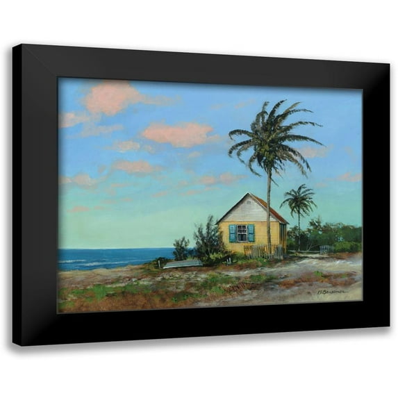 Bansemer, Roger 24x20 Black Modern Framed Museum Art Print Titled - The Yellow House