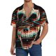 thumbnail image 1 of Balery Glitch Screaming Skull Camisa Casual de Manga Corta con Botones para Hombre, Texturizada, Estilo Cubano, para Playa, Verano-XX-Large, 1 of 5