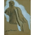 thumbnail image 3 of Josef Wawra 19x24 Black Modern Framed Museum Art Print Titled - Sitting Man (Draperest Study) (1920-1930), 3 of 5