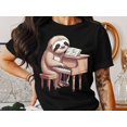 thumbnail image 2 of Funny Piano Player Pianist Teacher Musician Sloth Music Gift T-Shirt Piano Lover Music Teacher Birthday Holiday Present Men Women Tshirt, 2 of 10