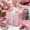 thumbnail image 4 of Rollo de papel para envolver el árbol de Navidad rosa de Burymento, 43 x 10 m, 4 of 6