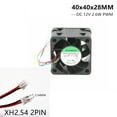 thumbnail image 4 of Sunon 4028 40x40x28mm 40mm Server Fan Dual Ball Bearing PMD1204PQB1-A 12V 2.6W Cooling Fan 3PIN, 4 of 7
