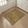 thumbnail image 3 of ODIKA Throw Symmetrical Geometric Grid Composition Scattered Door Large for Entryway, Kitchen, Mudroom, Stain Resistant Flatwoven, 3 of 7