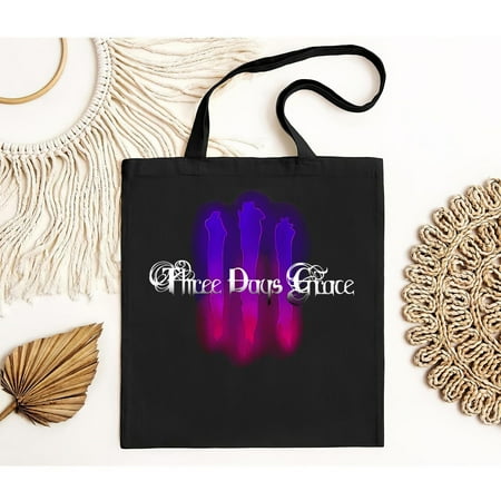 vintage Three Days Grace Men s Black Tote Bag-TH7235