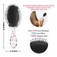 thumbnail image 6 of White Christmas Gingerbread Man Pattern Hair Brush,Girls Detangling Hair Brush,Glide Through Tangles with Ease for Wet & Dry Hair,8.8"X2.8", 6 of 7