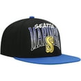 thumbnail image 3 of Men's Mitchell & Ness Black Seattle Mariners Rise Up Snapback Hat, 3 of 5