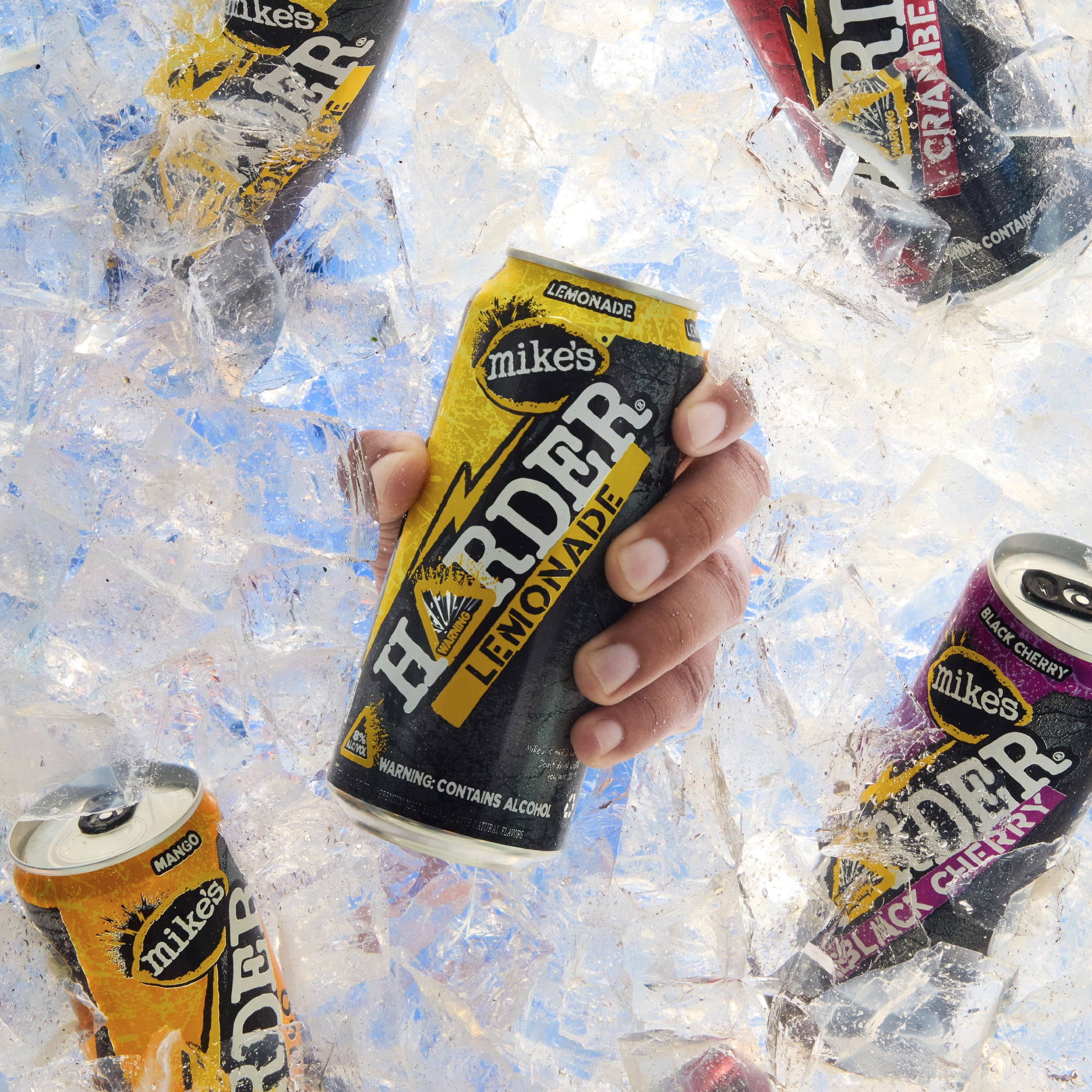 (6 pack) Mike's Harder Lemonade Strawberry, 16 fl oz Can, 8% ABV