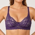 thumbnail image 4 of Ohufall Women's Lace Bras Breathable Comfort Push Up Bra Fashion Lightweight Everyday Underwear, 4 of 6