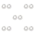 thumbnail image 3 of Pendientes de cristal Minnieouse para mujer joyería de moda boda accesorios regalo personalizados madre e hija Silber 5piezas, 3 of 6