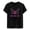 Black, variant on Women's Pink Ribbon Butterfly Logo Round Neck Short Sleeve T-Shirt – Breathable Cotton Blend for Awareness Support – Pink XXL