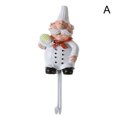 thumbnail image 3 of CAROOTU Kitchen Cartoon Chef Hook Resin Powerful Adhesive Hanger Wall Storage Rack, 3 of 7