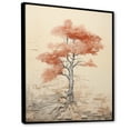 thumbnail image 2 of Designart "Warm Redwood In Red And Beige" Tree Redwood Floater Framed Canvas Wall Art, 2 of 5