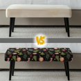 thumbnail image 6 of FUIALDOLG Christmas Tree Print Dining Bench Cover Xmas Decorations Stretch Bench Seat Slipcover with Elastic Band Rectangle Chair Cover for Home Living Room, 6 of 7