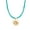Green, variant on Alloy Beaded Sun Pendant Necklace Bohemian Styles Collar Jewelry With Hypoallergenically Crystal Acrylic Detail