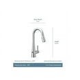 thumbnail image 3 of MOEN 7864EWBG Sleek Touchless Single Handle Pull-Down Sprayer Kitchen Faucet with MotionSense Wave in Brushed Gold, 3 of 5