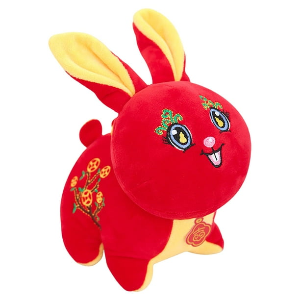 Muñeca del Año del Conejo Sunnimix Adorno de Año Nuevo Lunar Tacto Suave de centímetros muñeca mascota