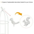 thumbnail image 3 of Unique Bargains Plastic Plant Support Cage Bird Shape Climbing Trellis White, 3 of 5