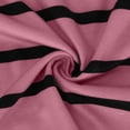thumbnail image 5 of WREESH Womens Fashion T-Shirts Striped Loose Casual Long Sleeve Round-Neck Ladies Warmth Tops Blouse Pullover Pink, 5 of 6