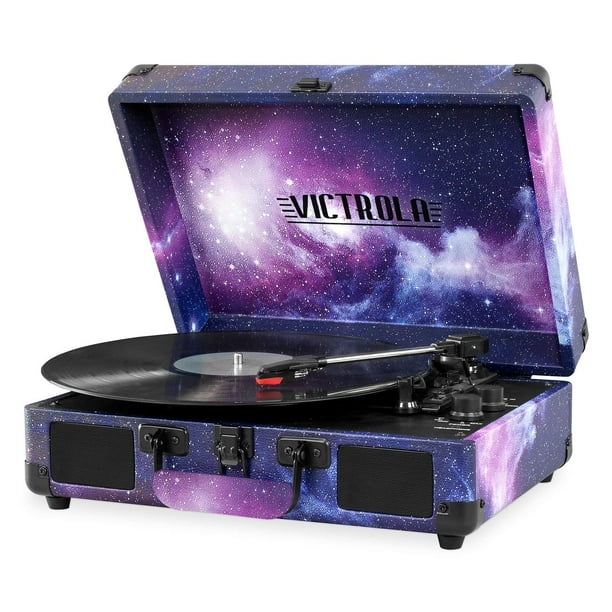 Victrola Vintage 3Speed Bluetooth Suitcase Turntable with Speakers