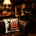 thumbnail image 6 of Halloween Pillow Covers Ghost Pumpkin Digital Print Spooky Throw Pillow Cases Decorative Cushion Covers Soft Home Decor for Sofa by OVFUIZ, 6 of 7
