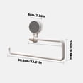 thumbnail image 3 of Oleegame 2PC Spoon And Lid Rest Paper Towel Rack Punching Wall Mounted Roll Paper Rack Plastic Wrap Storage Rack Towel Rack White, 3 of 9