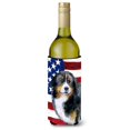 thumbnail image 1 of ""Caroline'S Treasures Abrazadera de botella decorativa patriótica del perro de montaña bernés 750 ml multicolor"", 1 of 1