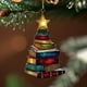 thumbnail image 4 of Adornos navideños, regalos navideños, libro, árbol de Navidad, decoración de pared, colgante de puerta, decoración festiva, hoja de arce., 4 of 8