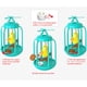 thumbnail image 5 of Juguetes interactivos para gatos de interior con forma de jaula de pájaros azul, suministros para mascotas, juguete de caza para gatos, regalo de cumpleaños, 5 of 5