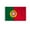 Portugal 2x3 ft Flag-Nylon, variant on AGAS Small 4" x 6" 4x6 inch Portugal Hand Flag Polyester material Stitched Edges 11" Plastic Stick Portuguese Hand Held Mini Small Stick Flags