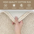 thumbnail image 5 of iOhouze Runner Rug for Hallway 2x5 ft Washable Hall Carpet Runner Rubber Backed Hallway Runner Cotton Entryway Runner Rug Floor Runners for Indoor Hallway Bedroom Kitchen, Ivory/Khaki, 5 of 8
