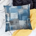 thumbnail image 2 of Blue and Grey Abstract Art Artwork Pillow Cover, Gallery Modern Decorative Throw Pillows Cushion Cover for Bedroom Sofa Living Room, 2 of 5