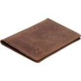 thumbnail image 1 of czcpp-Leather Credit Card Holder Wallet for Men and Women, Thin Bifold RFID Blocking Wallet, Slim Front Pocket Minimalist Wallet, Small Card Case, 1 of 4