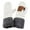 Ivory/Dark Melange Grey, variant on CC Brand Color Block Sherpa Lined Mitten Accessories Burgundy/Navy