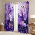 thumbnail image 2 of Homewish Floral Butterflies Girl Black Out Curtains,Gradient Purple Curtains Pack of 2 (42x63 Each),Dreamy Princess Bedroom Curtains,Microfiber Bedroom Decor, 2 of 6