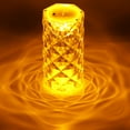 thumbnail image 3 of Lampe de Table en Acrylique Lampe de Chevet Design Réflexion Rose Veilleuse Décorative, 3 of 8