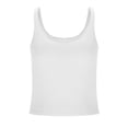 thumbnail image 5 of Trendy Queen Women's Tank Tops Double Lined Crop Sleeveless Going Out Camisole Women's Soft Stretch Tank Tops with Double Lined Construction White XXL, 5 of 7