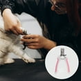 thumbnail image 2 of 1 Set de Cortauñas Duraderos para Mascotas con Lima para Perro y Gato 4.72"x2.76" Rosa Blanco, 2 of 6