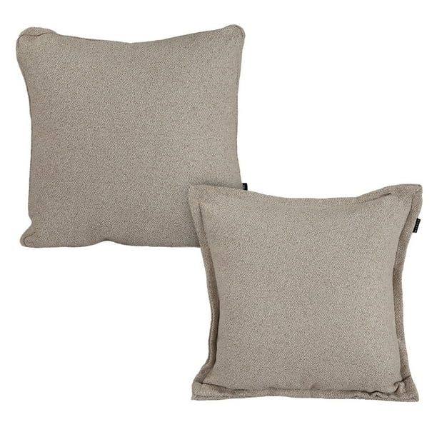 Set de 2 Cojines (1 Cuadrado + 1 Cuadrado Grande) Apolo Crema