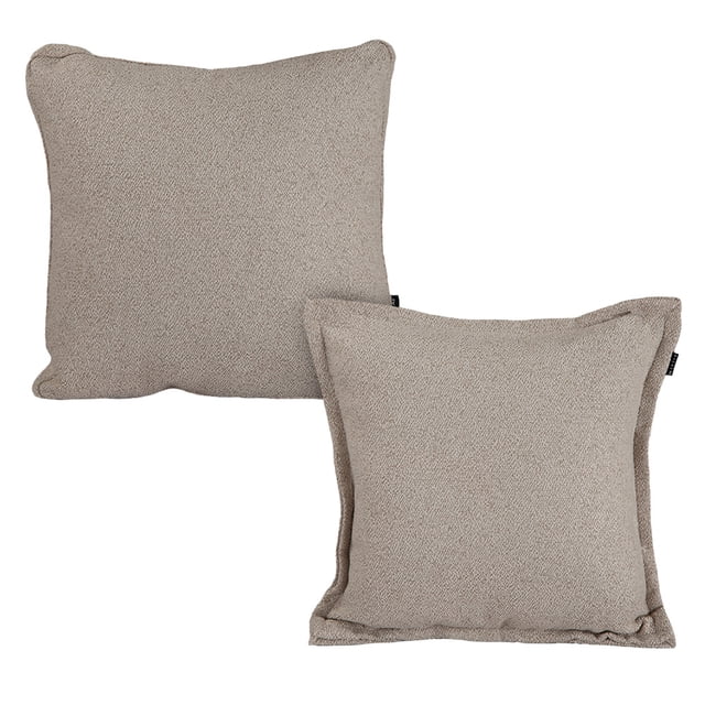 Set de 2 Cojines (1 Cuadrado + 1 Cuadrado Grande) Apolo Crema