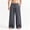 Dark Gray, variant on Mens Big and Tall Linen Pants Wide Leg Baggy Pants Elastic Waist Casual Summer Beach Palazzo Trousers Size M-5XL Beige