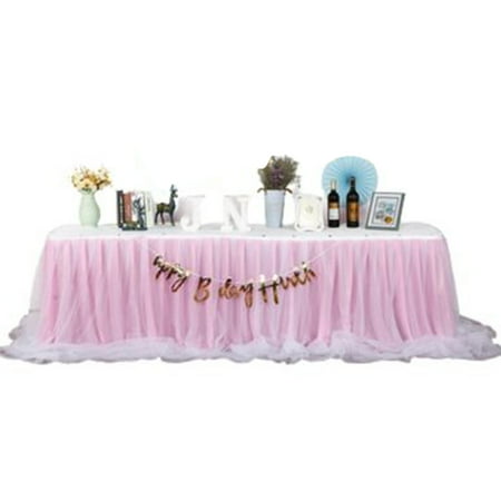 

Solid Color Table Skirt With Starry Sky Yarn Wrinkle Free Ice Silk Table Skirt Table Skirt For Wedding Birthday Halloween Christmas Banquet Champagne -AQ-1x0.75m