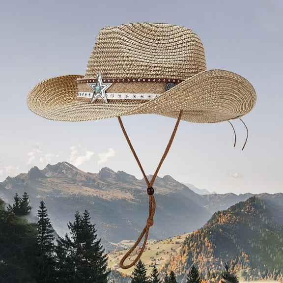 Hauaitttt Summer Holiday Casual Style Hat Outdoor Outing Sun Hat Brim Can Be Shaped Sun Hat Hat Collapsible Hat Gardening Visor Foldable Cowboy Hats for Women Travel Bag Women Beach Head Visors Mens
