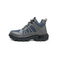 thumbnail image 3 of Woobling Unisex Safety Shoe Lace Up Work Shoes High Top Protection Boot Anti-collision Booties Men Slip Resistant Steel Toe Boots Grey 12, 3 of 8