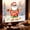 A, variant on 3D Tropical Summer Santa Window Clings Decorative Reusable Sticker Set For Glass Home Decor PVC 11.42 Inch A,B